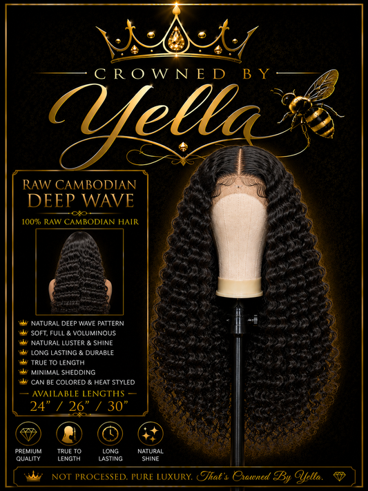 Raw Cambodian Deep Wave 13x4 HD Lace Wig